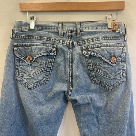Lucky Brand Lil Maggie Denim Jeans Womens Size 10 Bootcut Light Wash Low Rise - Picture 3 of 8